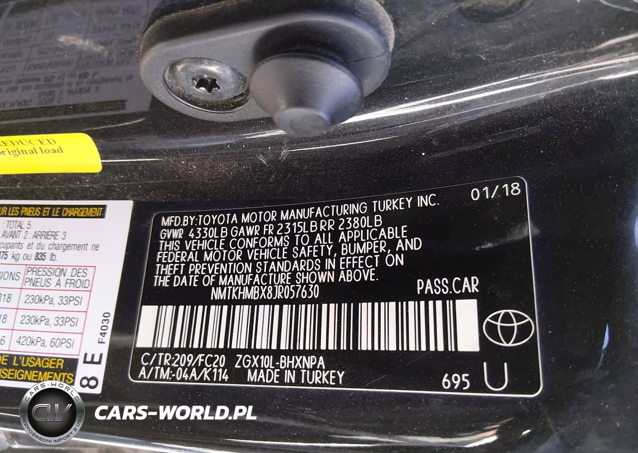 2018 Toyota C-Hr Xle Premium VIN:NMTKHMBX8JR057630 - 9