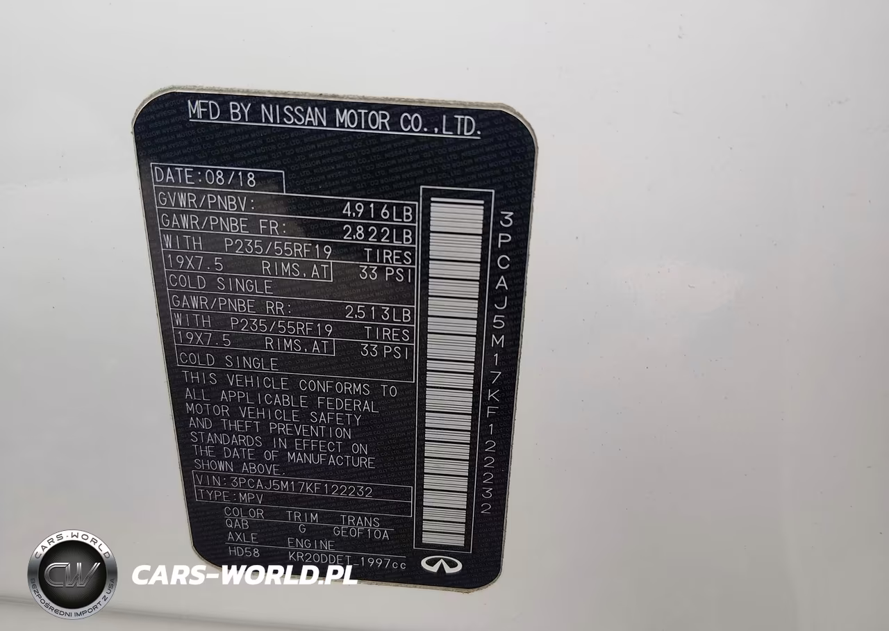 2019 Infiniti Qx50 Essential VIN:3PCAJ5M17KF122232 - 9