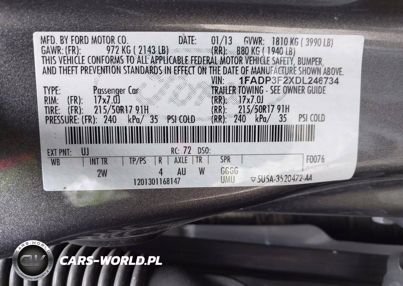 2013 Ford Focus Se VIN:1FADP3F2XDL246734 - 9