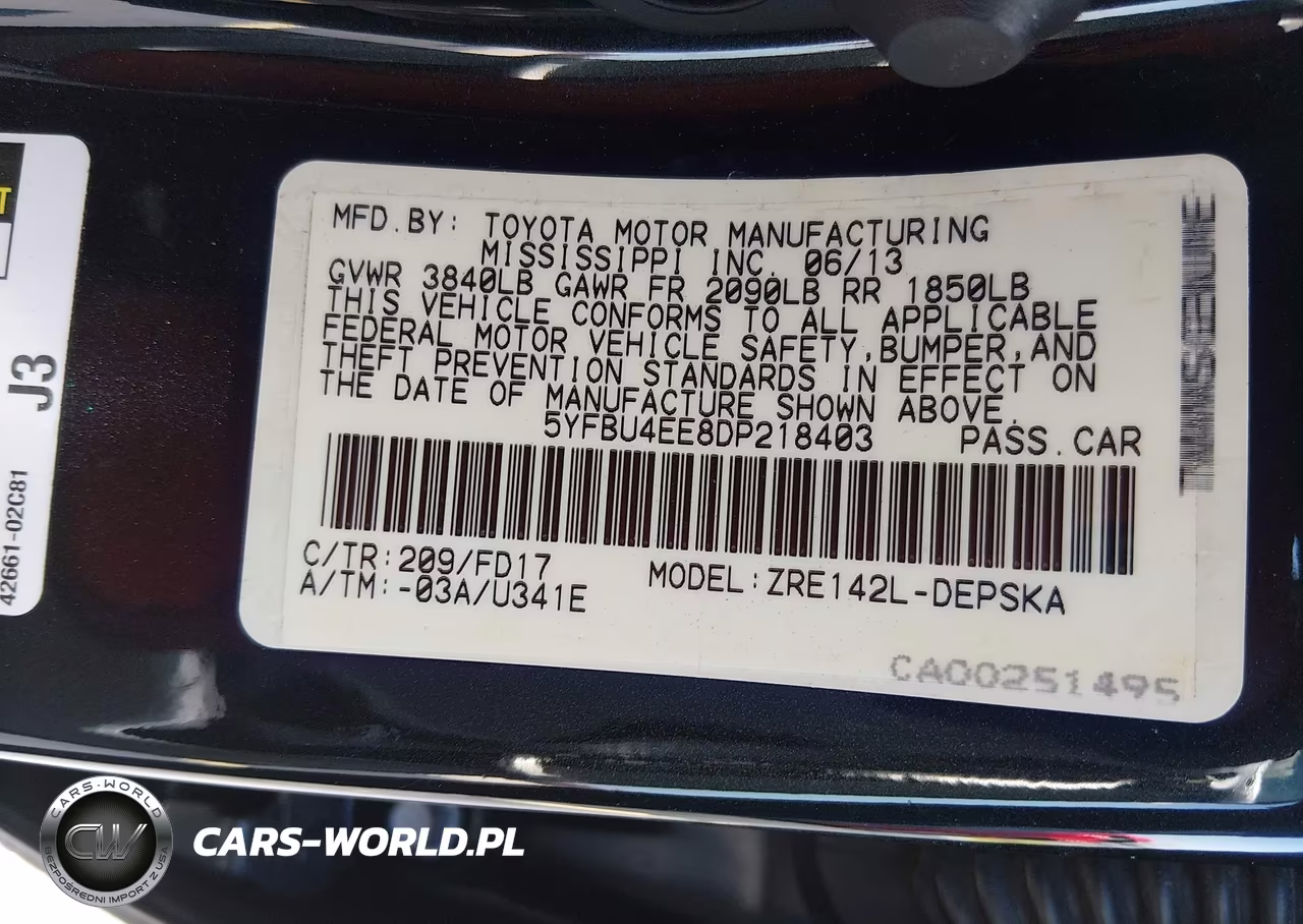 2013 Toyota Corolla S VIN:5YFBU4EE8DP218403 - 9