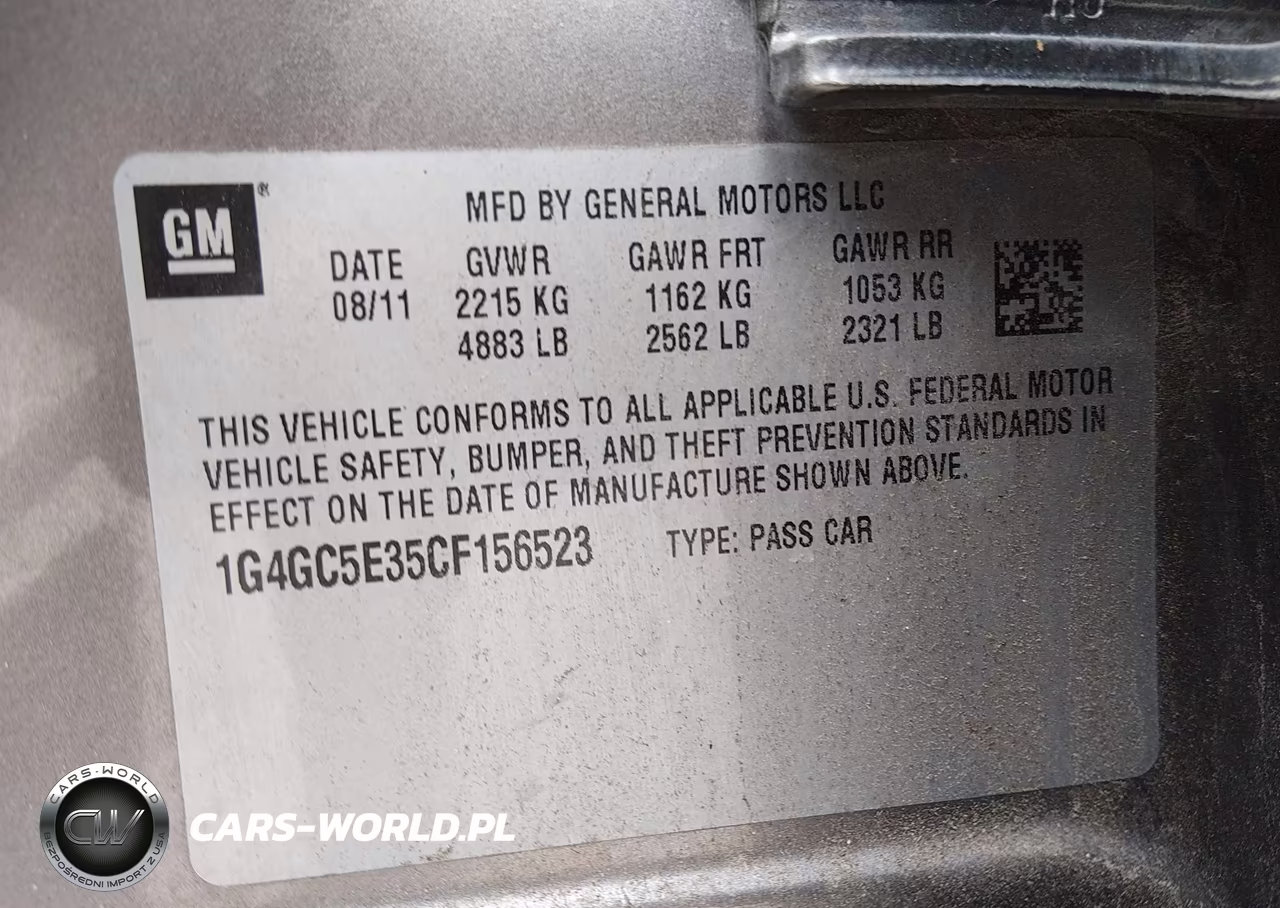 2012 Buick Lacrosse VIN:1G4GC5E35CF156523 - 9
