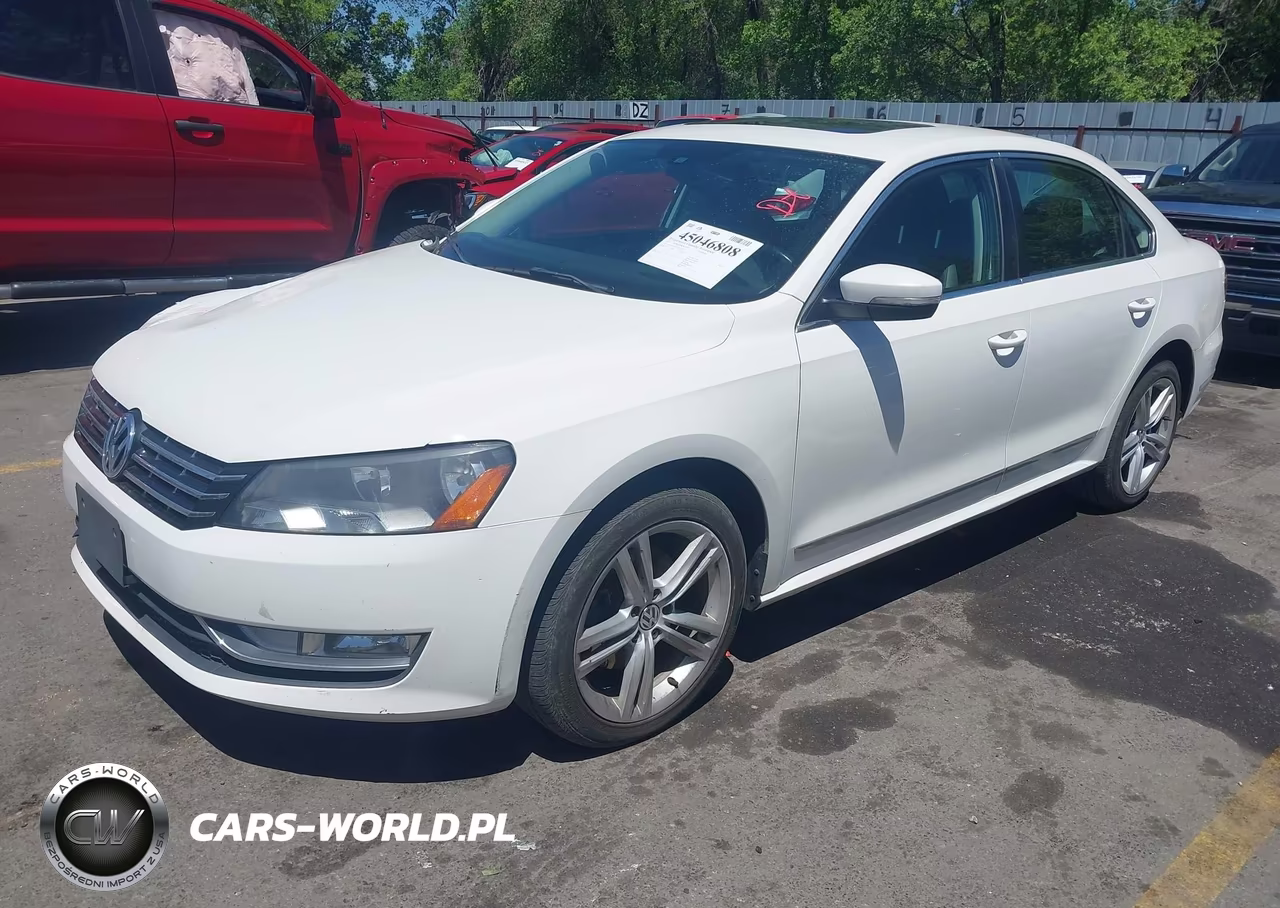 2013 Volkswagen Passat 2.0L Tdi Se VIN:1VWBN7A37DC123727 - 2