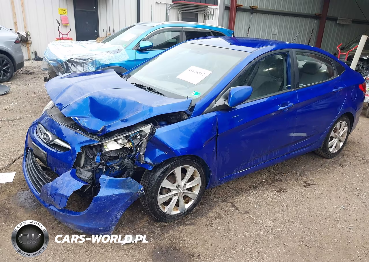 2012 Hyundai Accent Gls VIN:KMHCU4AE7CU063639 - 2