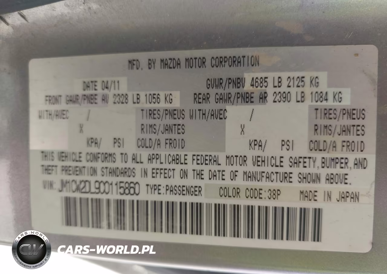 2012 Mazda Mazda5 Grand Touring VIN:JM1CW2DL9C0115860 - 9