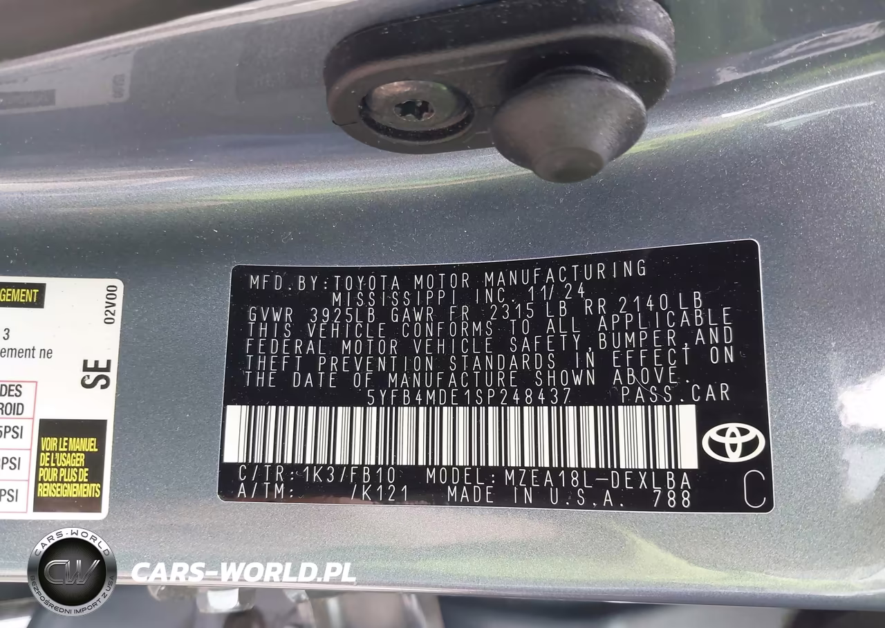 2025 Toyota Corolla Le VIN:5YFB4MDE1SP248437 - 9