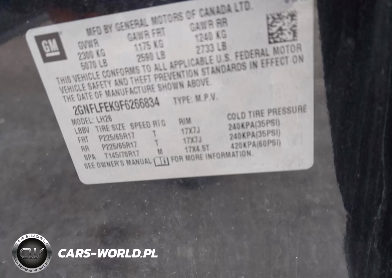2015 Chevrolet Equinox 1Lt VIN:2GNFLFEK9F6266834 - 9