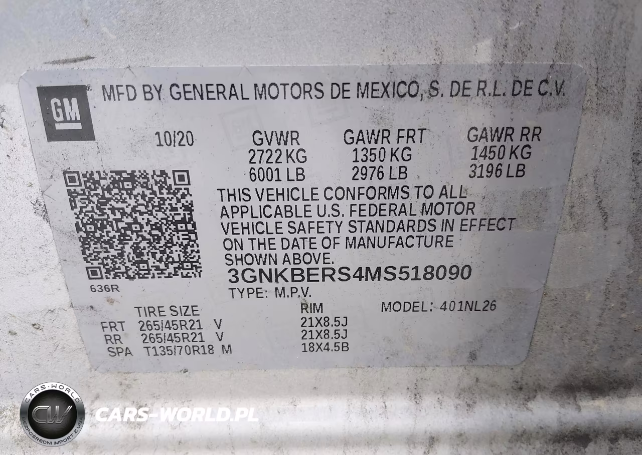 2021 Chevrolet Blazer Fwd Rs VIN:3GNKBERS4MS518090 - 9
