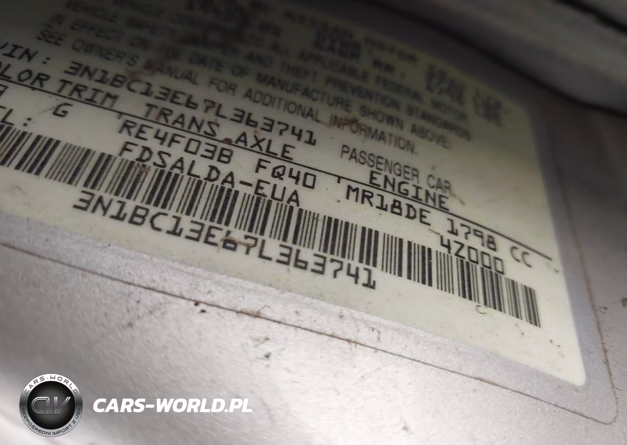 2007 Nissan Versa 1.8S VIN:3N1BC13E67L363741 - 9