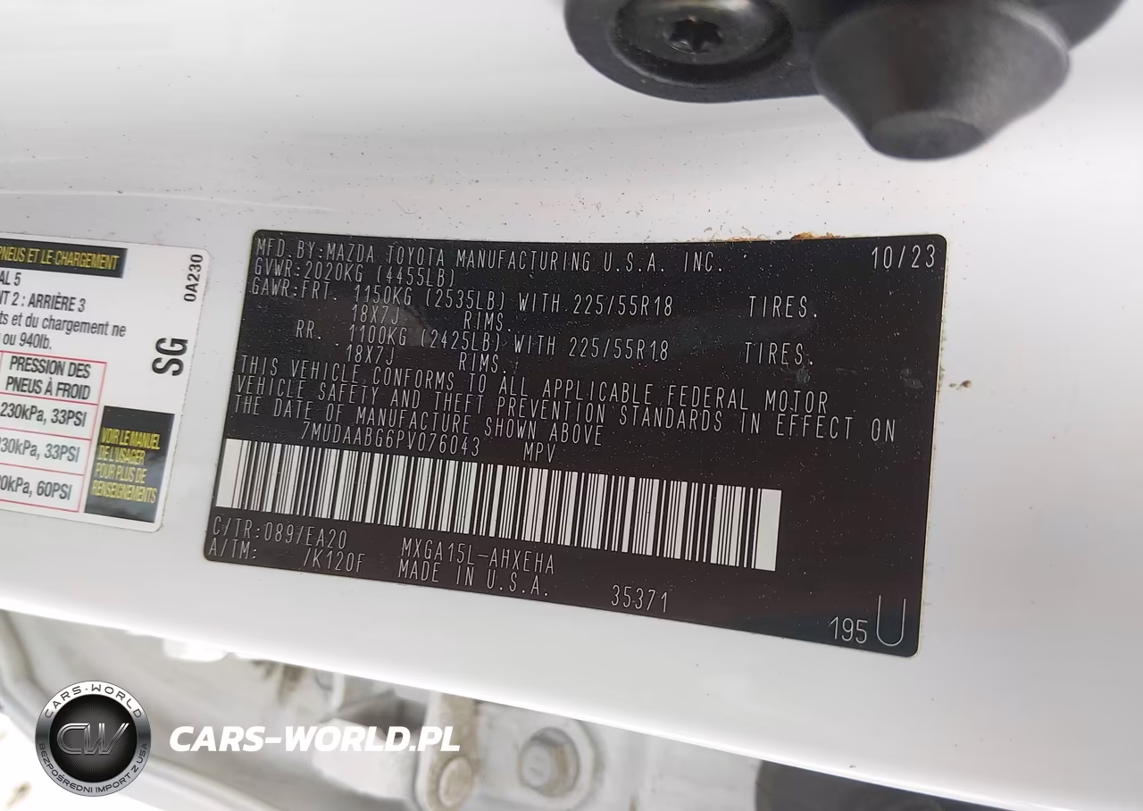 2023 Toyota Corolla Cross Xle VIN:7MUDAABG6PV076043 - 9