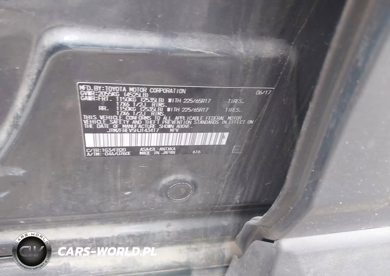 2017 Toyota Rav4 Le VIN:JTMZFREV5HJ143417 - 9