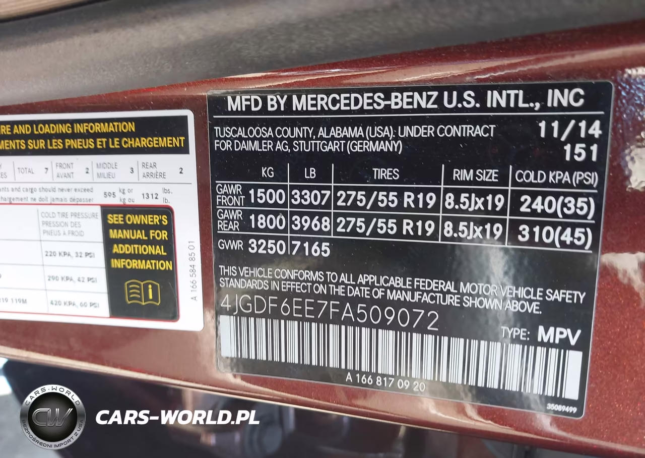 2015 Mercedes-Benz Gl 450 4Matic VIN:4JGDF6EE7FA509072 - 9