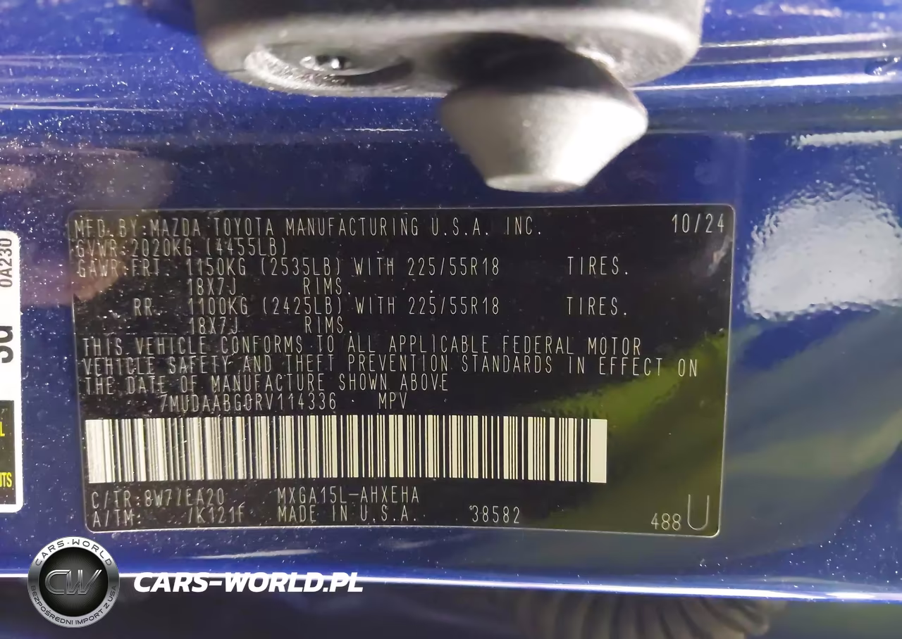 2024 Toyota Corolla Cross Xle VIN:7MUDAABG0RV114336 - 9