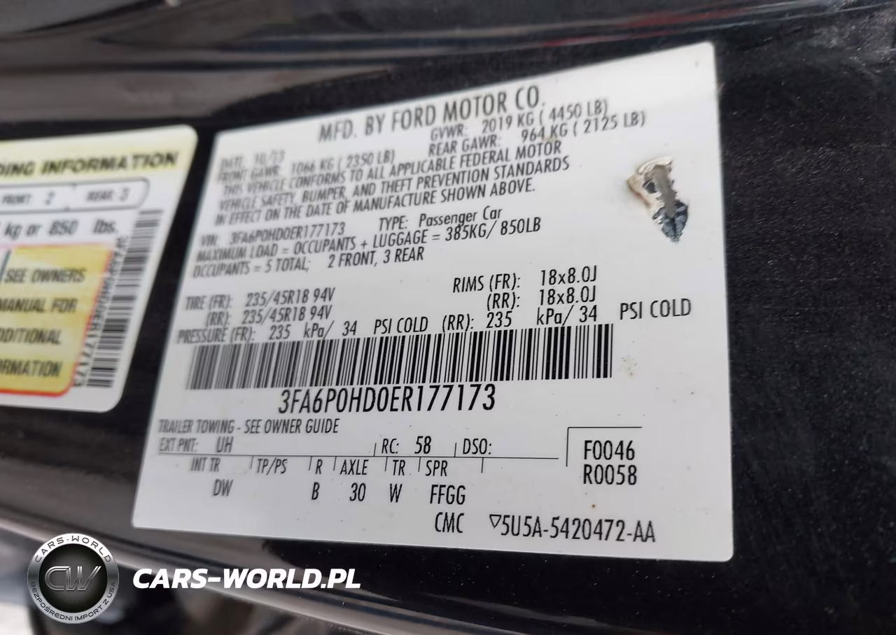 2014 Ford Fusion Se VIN:3FA6P0HD0ER177173 - 9