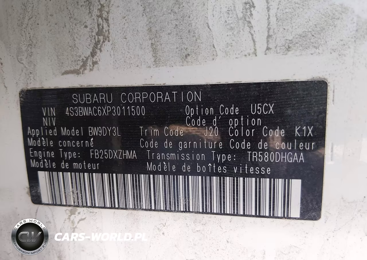 2023 Subaru Legacy Premium VIN:4S3BWAC6XP3011500 - 9