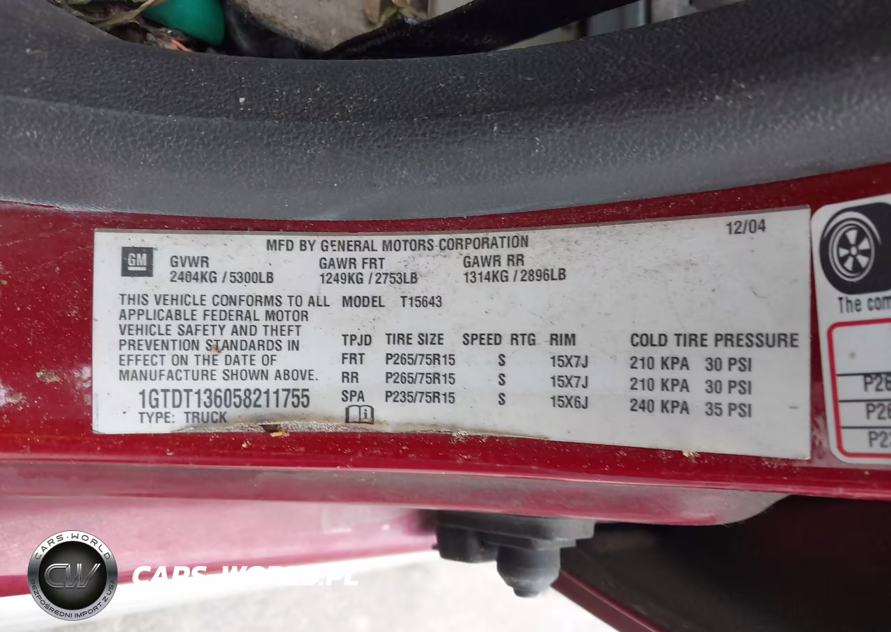 2005 GMC Canyon Sle VIN:1GTDT136058211755 - 9