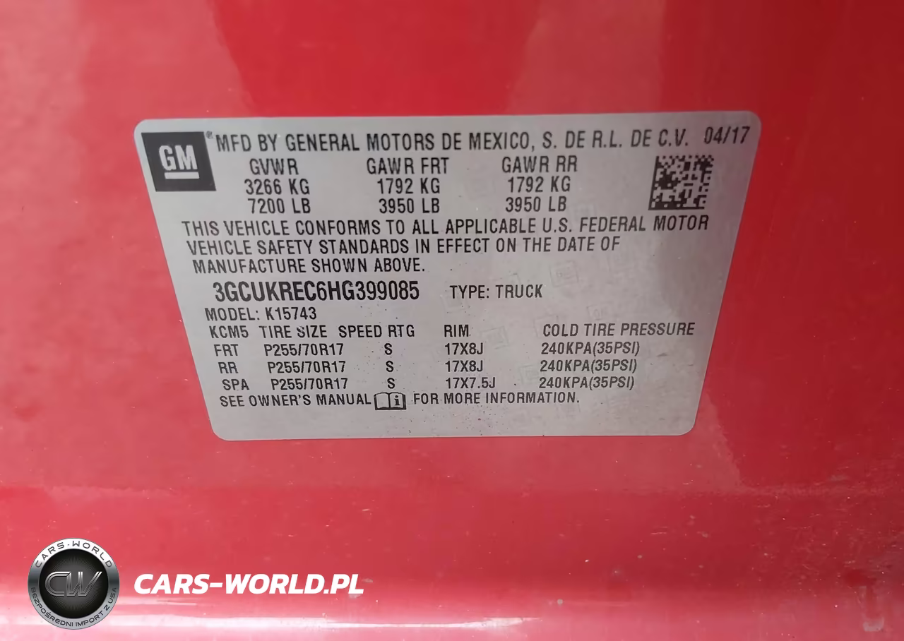 2017 Chevrolet Silverado 1500 1Lt VIN:3GCUKREC6HG399085 - 9