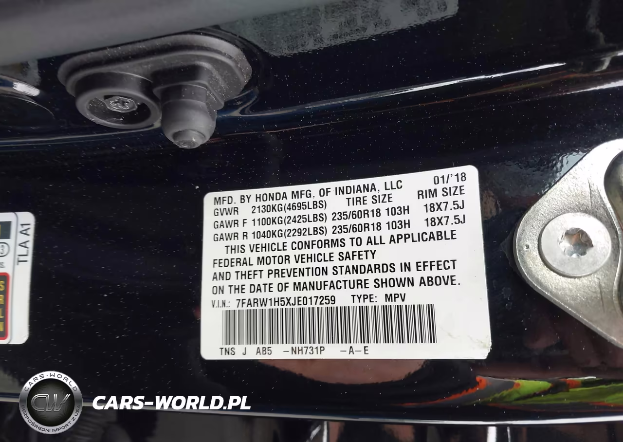 2018 Honda Cr-V Ex VIN:7FARW1H5XJE017259 - 9