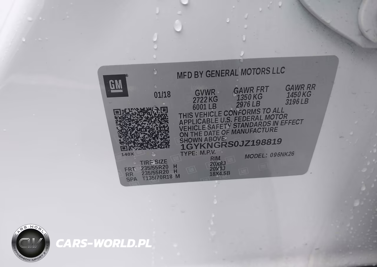 2018 Cadillac Xt5 Platinum VIN:1GYKNGRS0JZ198819 - 9