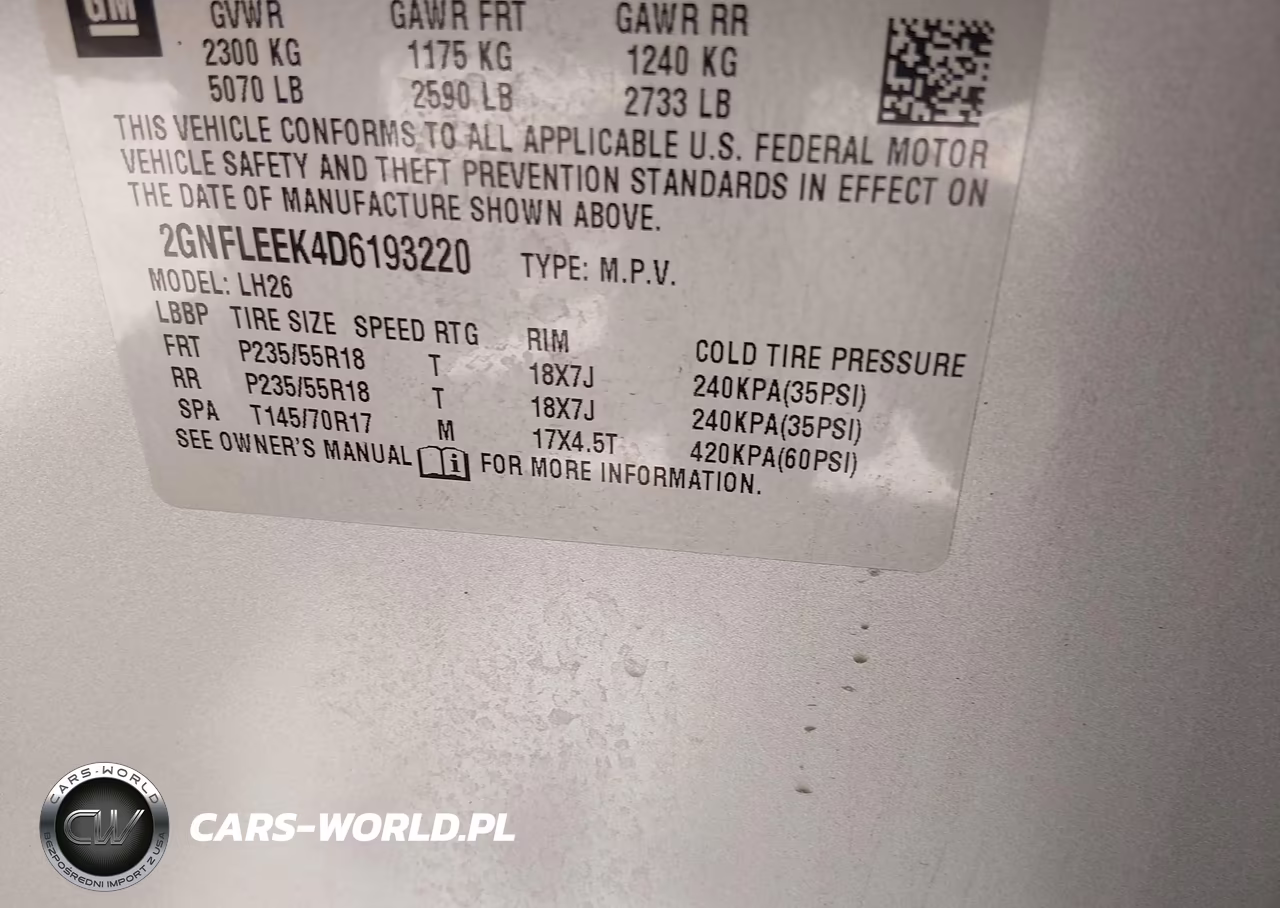 2013 Chevrolet Equinox 1Lt VIN:2GNFLEEK4D6193220 - 9