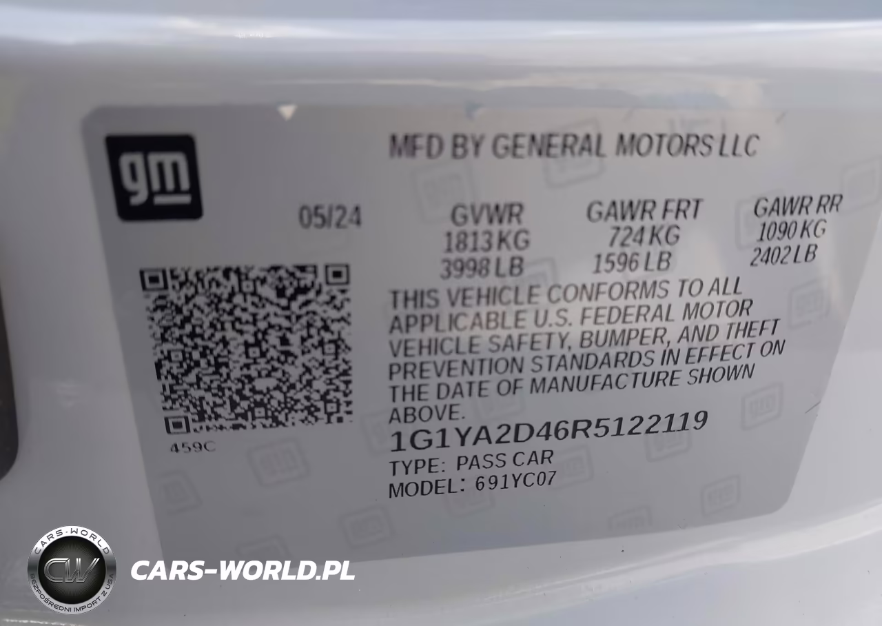 2024 Chevrolet Corvette Stingray Rwd 1Lt VIN:1G1YA2D46R5122119 - 9