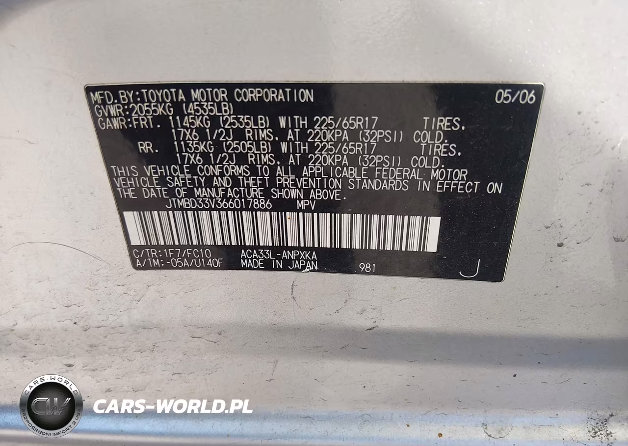2006 Toyota Rav4 VIN:JTMBD33V366017886 - 9