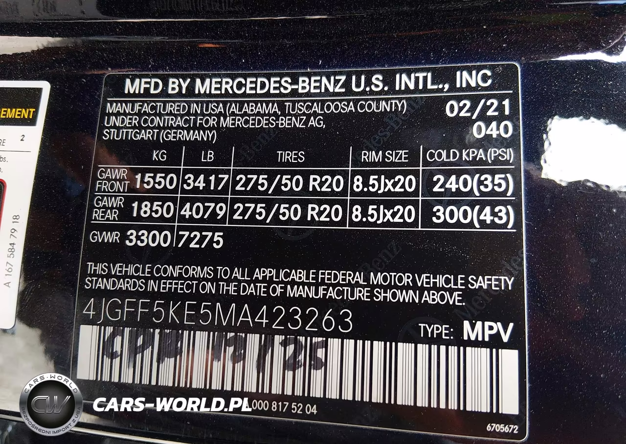 2021 Mercedes-Benz Gls 450 4Matic VIN:4JGFF5KE5MA423263 - 9
