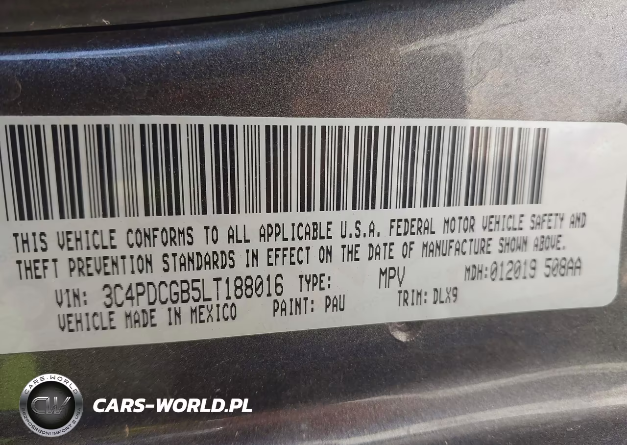2020 Dodge Journey Crossroad VIN:3C4PDCGB5LT188016 - 9