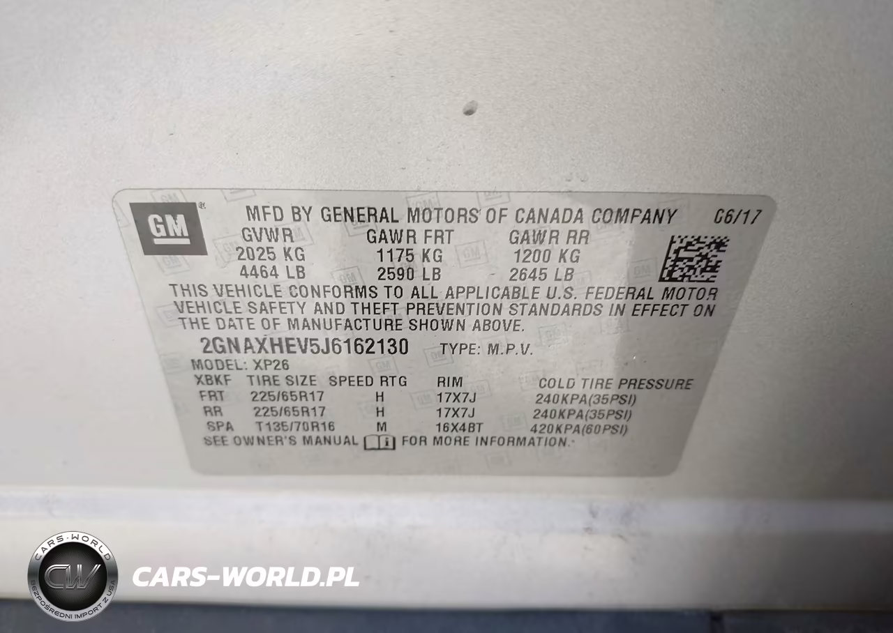 2018 Chevrolet Equinox Ls VIN:2GNAXHEV5J6162130 - 9