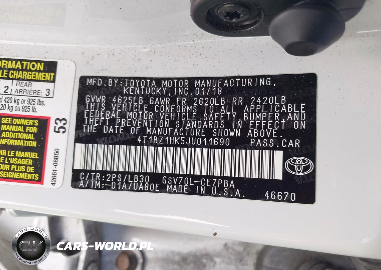 2018 Toyota Camry Xse V6 VIN:4T1BZ1HK5JU011690 - 9