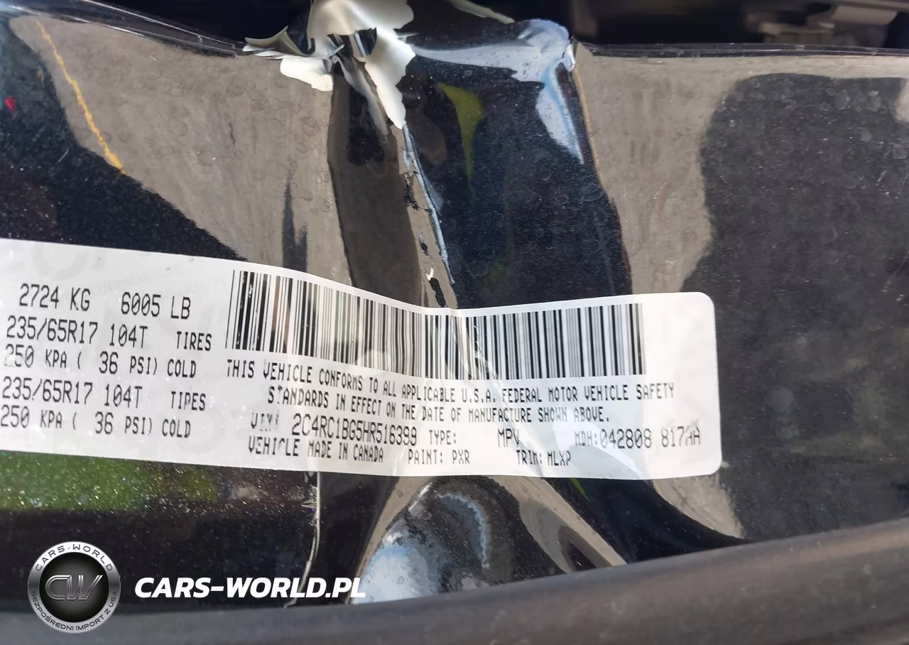 2017 Chrysler Pacifica Touring-L VIN:2C4RC1BG5HR516399 - 9