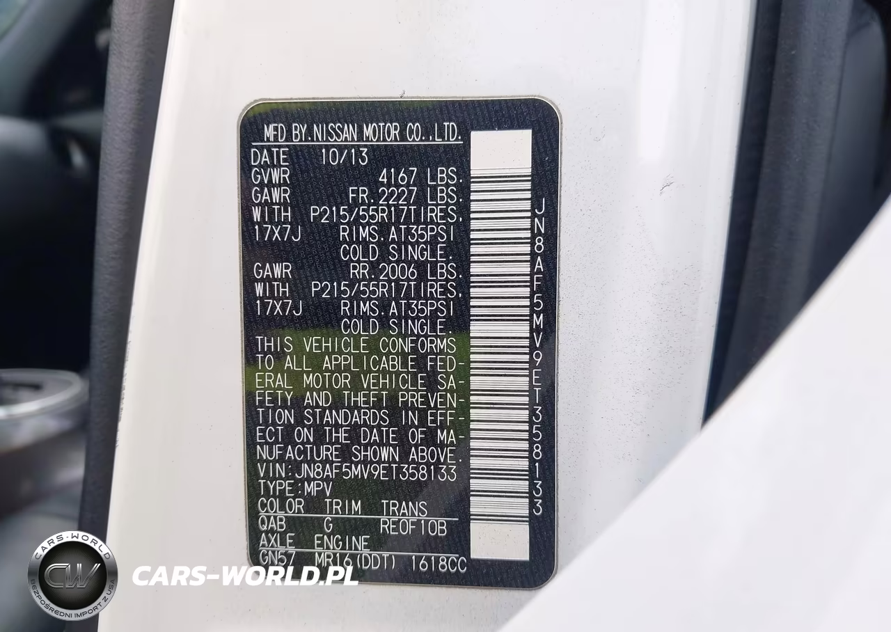 2014 Nissan Juke Sl VIN:JN8AF5MV9ET358133 - 9