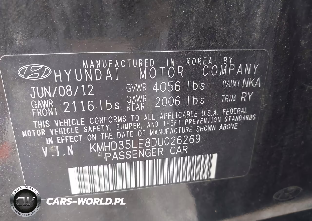 2013 Hyundai Elantra Gt VIN:KMHD35LE8DU026269 - 9