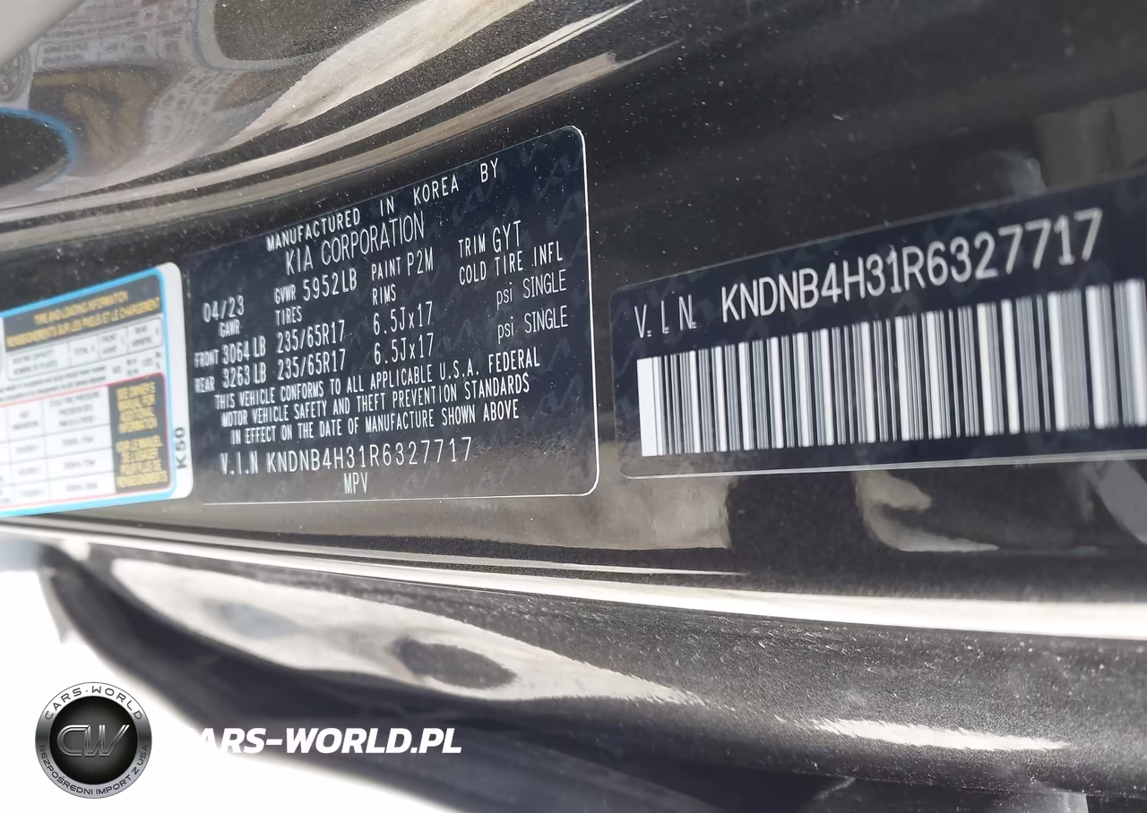 2024 Kia Carnival Mpv Lx Seat Package VIN:KNDNB4H31R6327717 - 9