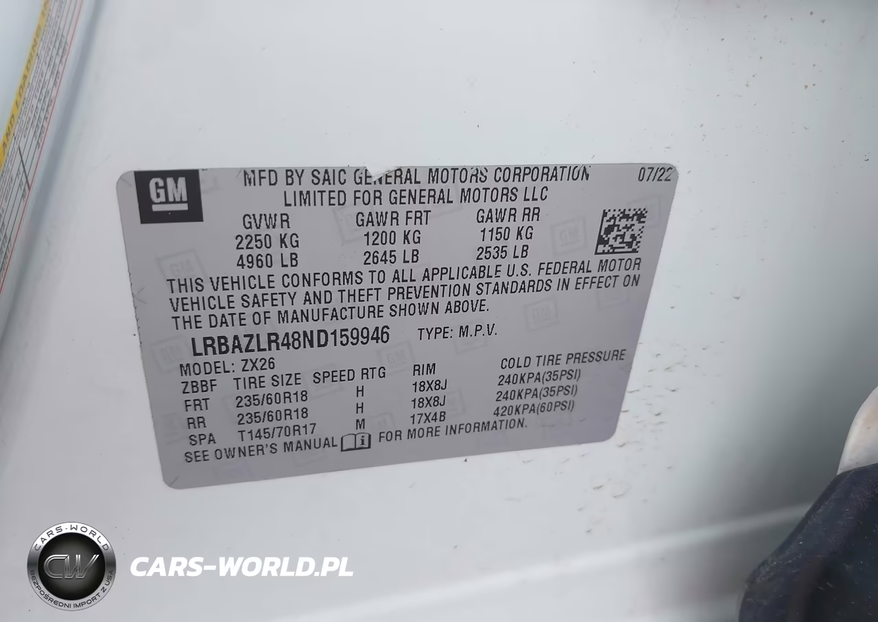 2022 Buick Envision Fwd Preferred VIN:LRBAZLR48ND159946 - 9