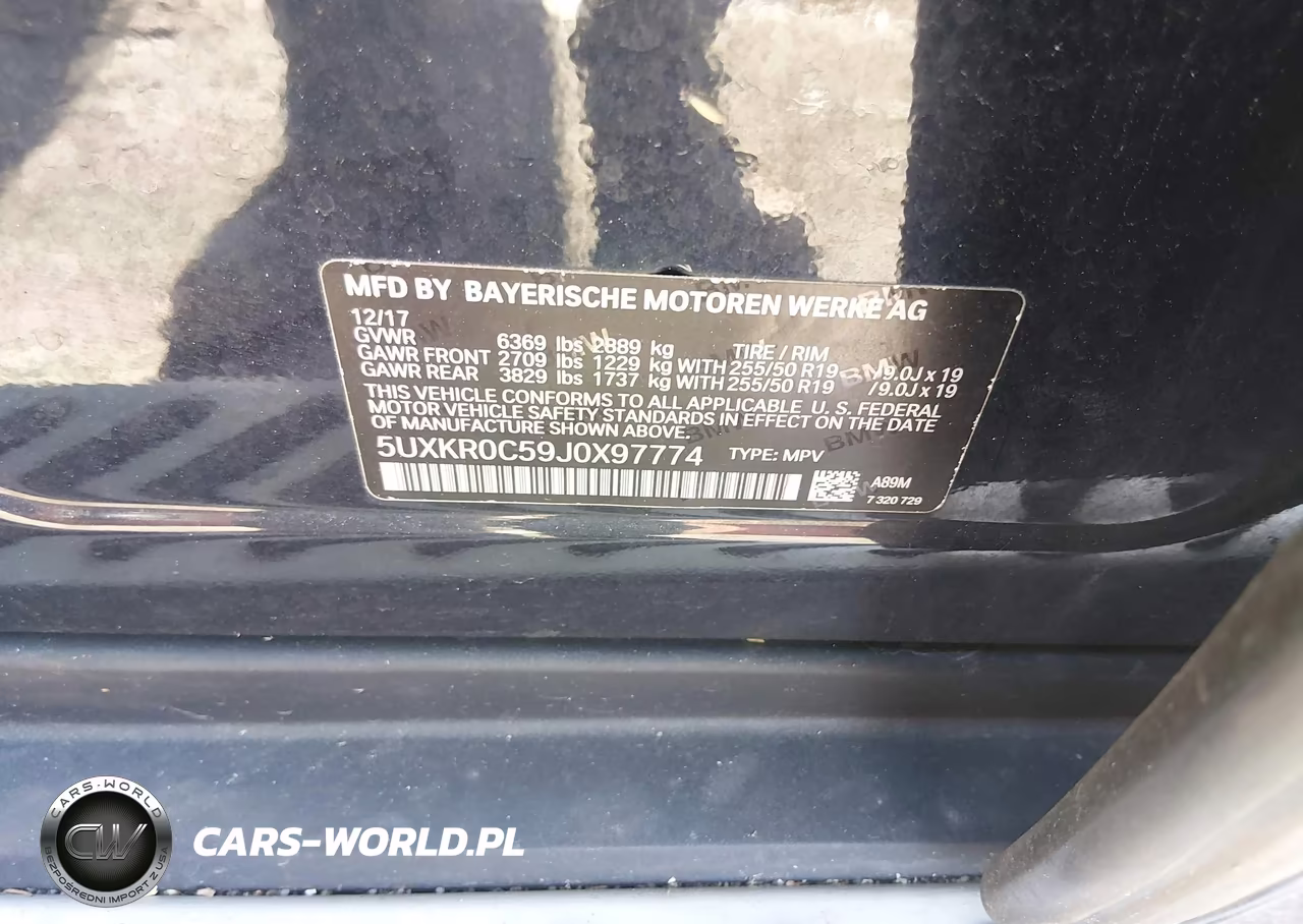 2018 BMW X5 xDrive35I VIN:5UXKR0C59J0X97774 - 9