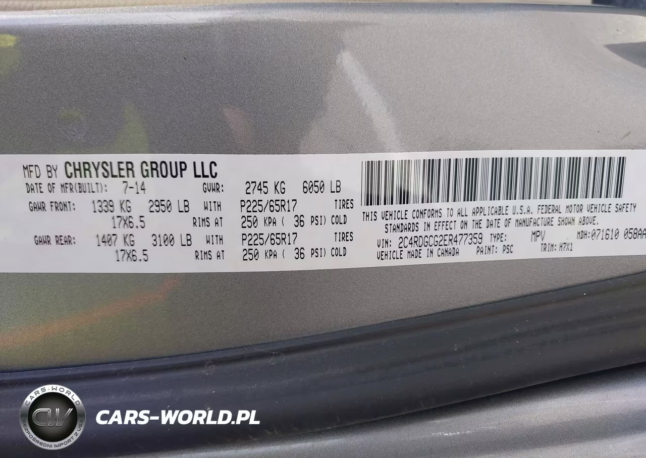 2014 Dodge Grand Caravan Sxt VIN:2C4RDGCG2ER477359 - 9