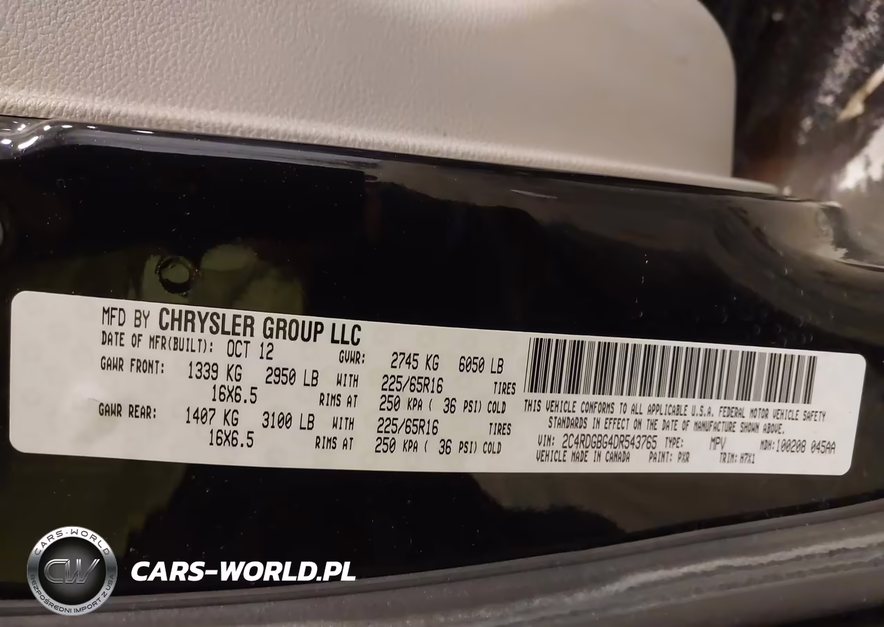 2013 Dodge Grand Caravan American Value Pkg VIN:2C4RDGBG4DR543765 - 9