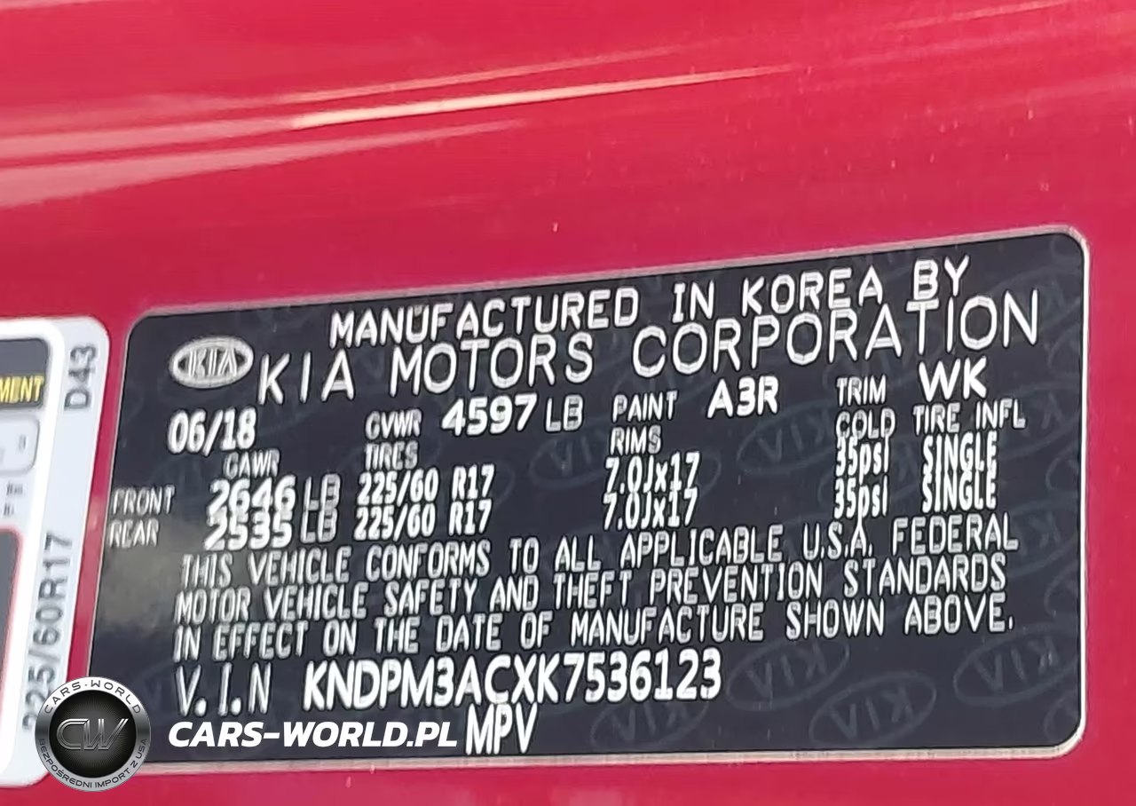 2019 Kia Sportage Lx VIN:KNDPM3ACXK7536123 - 9