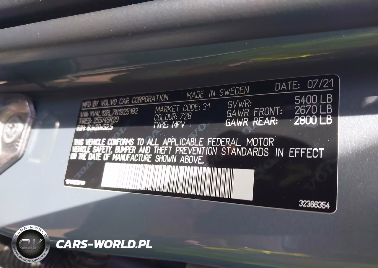 2022 Volvo Xc60 B5 Inscription VIN:YV4L12RL7N1925182 - 9