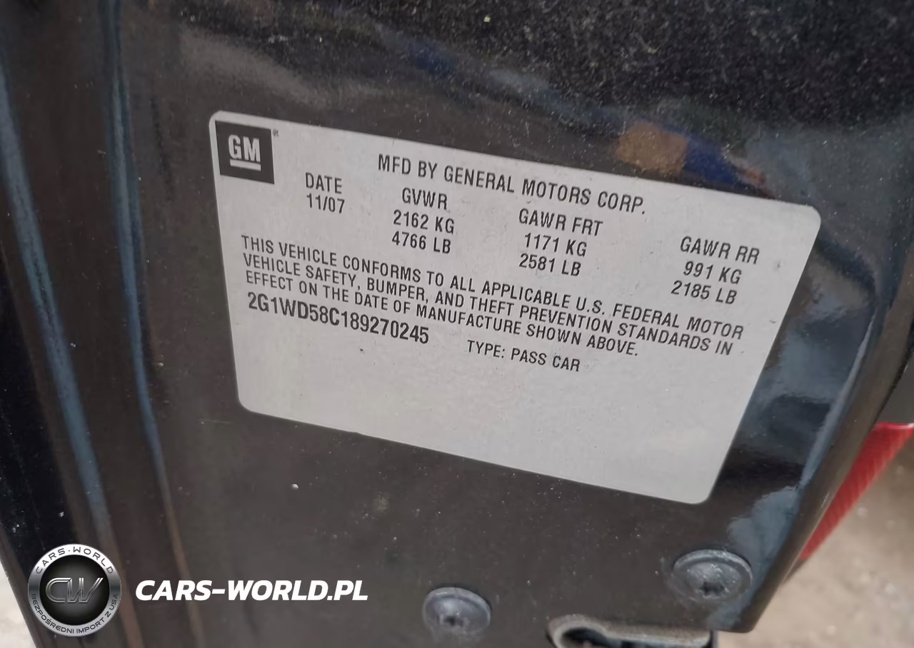 2008 Chevrolet Impala Ss VIN:2G1WD58C189270245 - 9