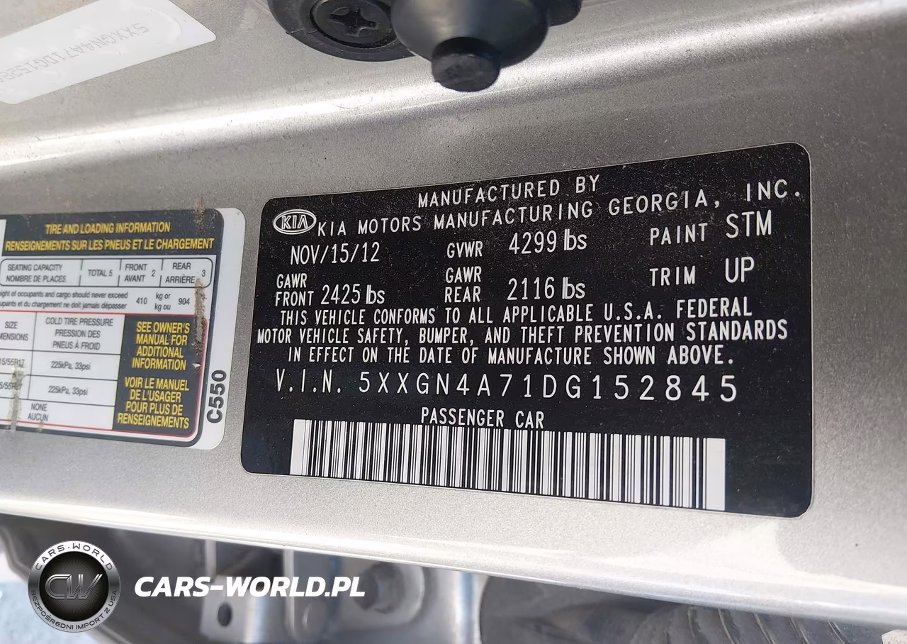 2013 Kia Optima Ex VIN:5XXGN4A71DG152845 - 9