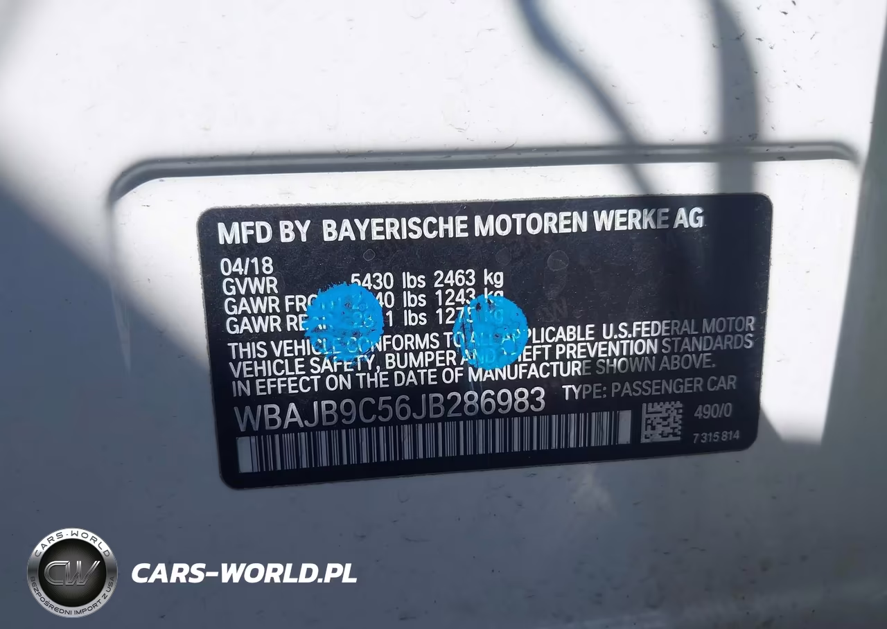 2018 BMW M550I xDrive VIN:WBAJB9C56JB286983 - 9