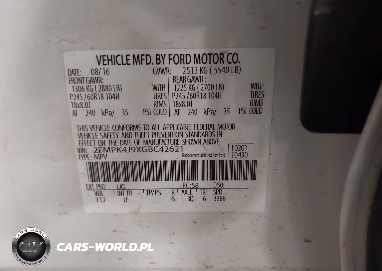 2016 Ford Edge Sel VIN:2FMPK4J9XGBC42621 - 9