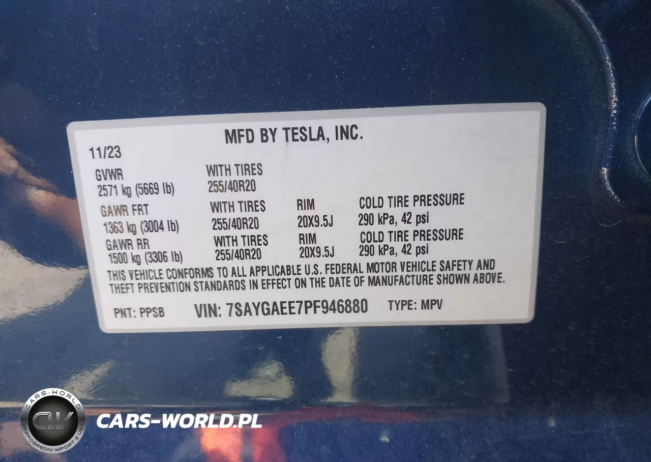 2023 Tesla Model Y Awd-Long Range Dual Motor All-Wheel Drive VIN:7SAYGAEE7PF946880 - 9