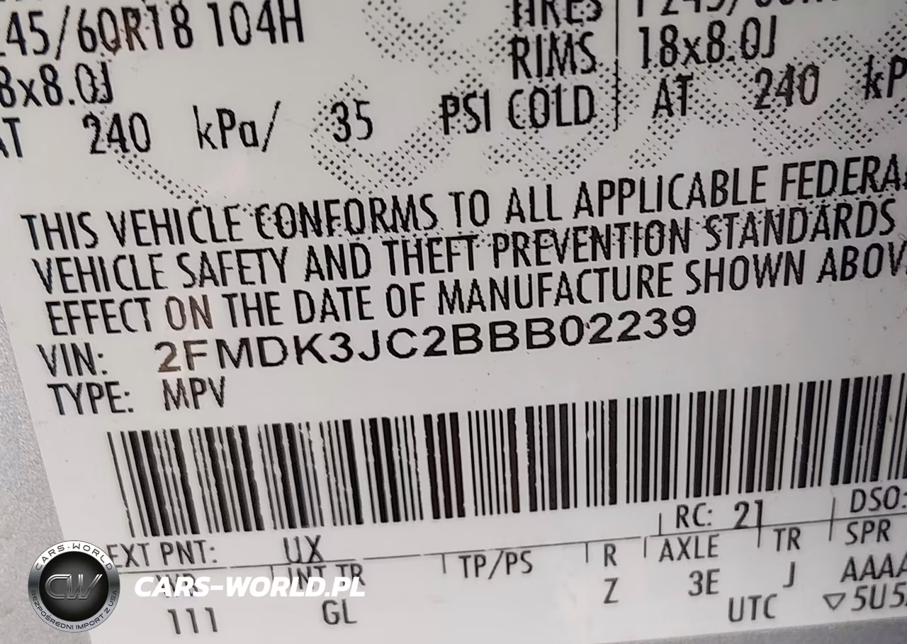 2011 Ford Edge Sel VIN:2FMDK3JC2BBB02239 - 9