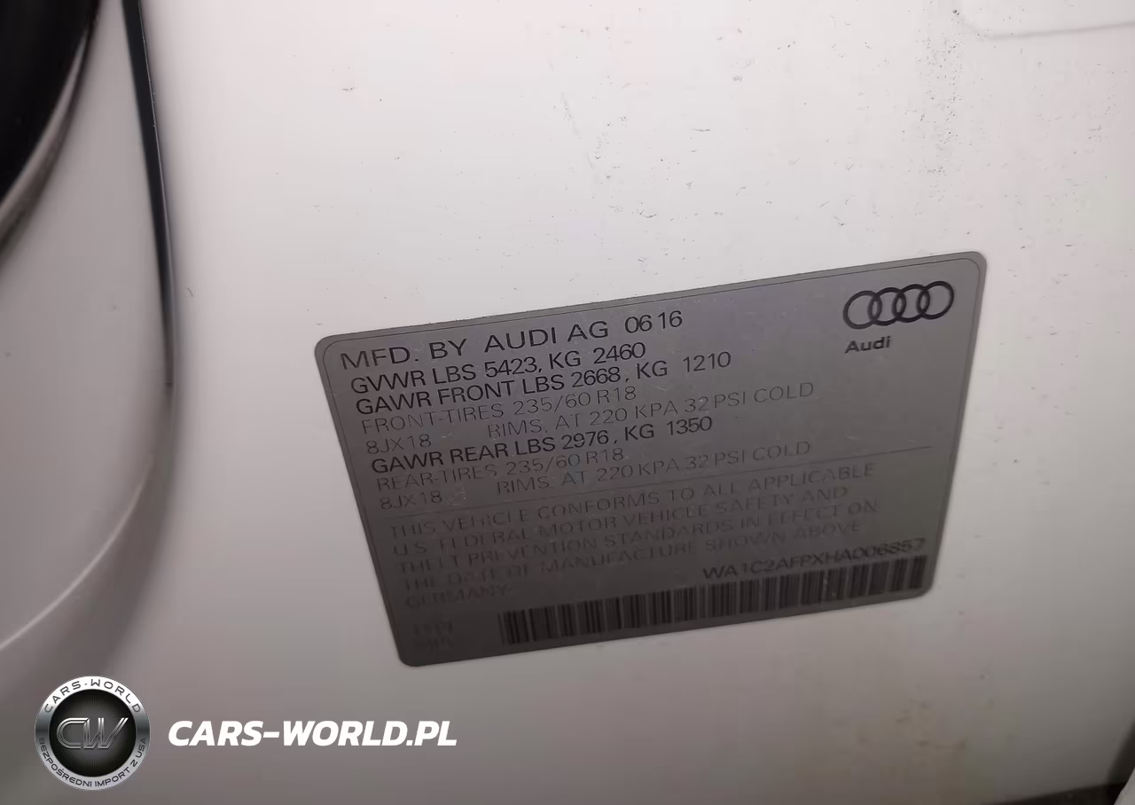 2017 Audi Q5 2.0T Premium VIN:WA1C2AFPXHA006857 - 9