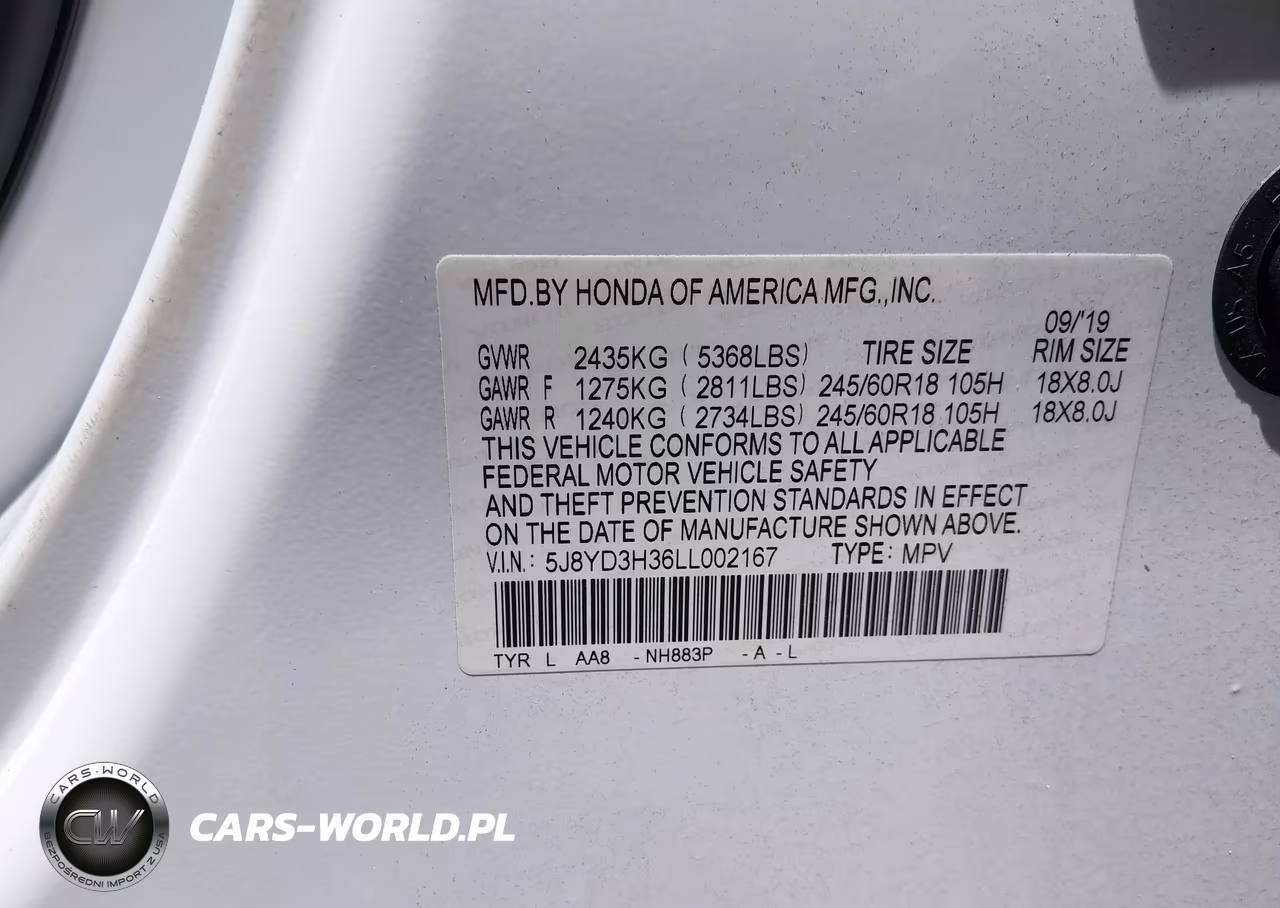 2020 Acura Mdx Standard VIN:5J8YD3H36LL002167 - 9