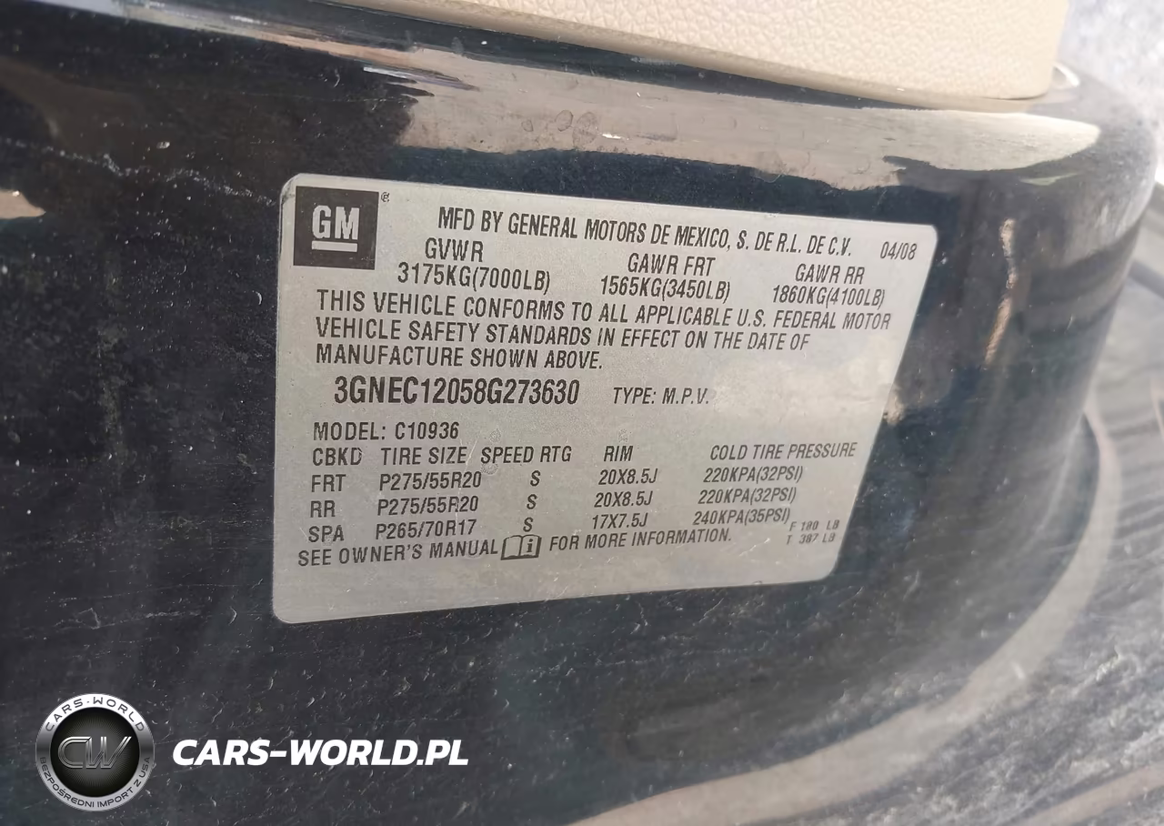 2008 Chevrolet Avalanche 1500 Ltz VIN:3GNEC12058G273630 - 9