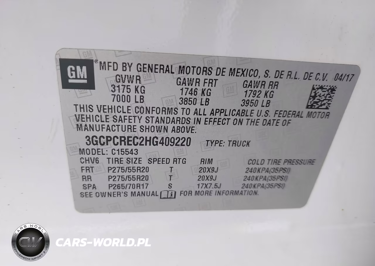 2017 Chevrolet Silverado 1500 1Lt VIN:3GCPCREC2HG409220 - 9
