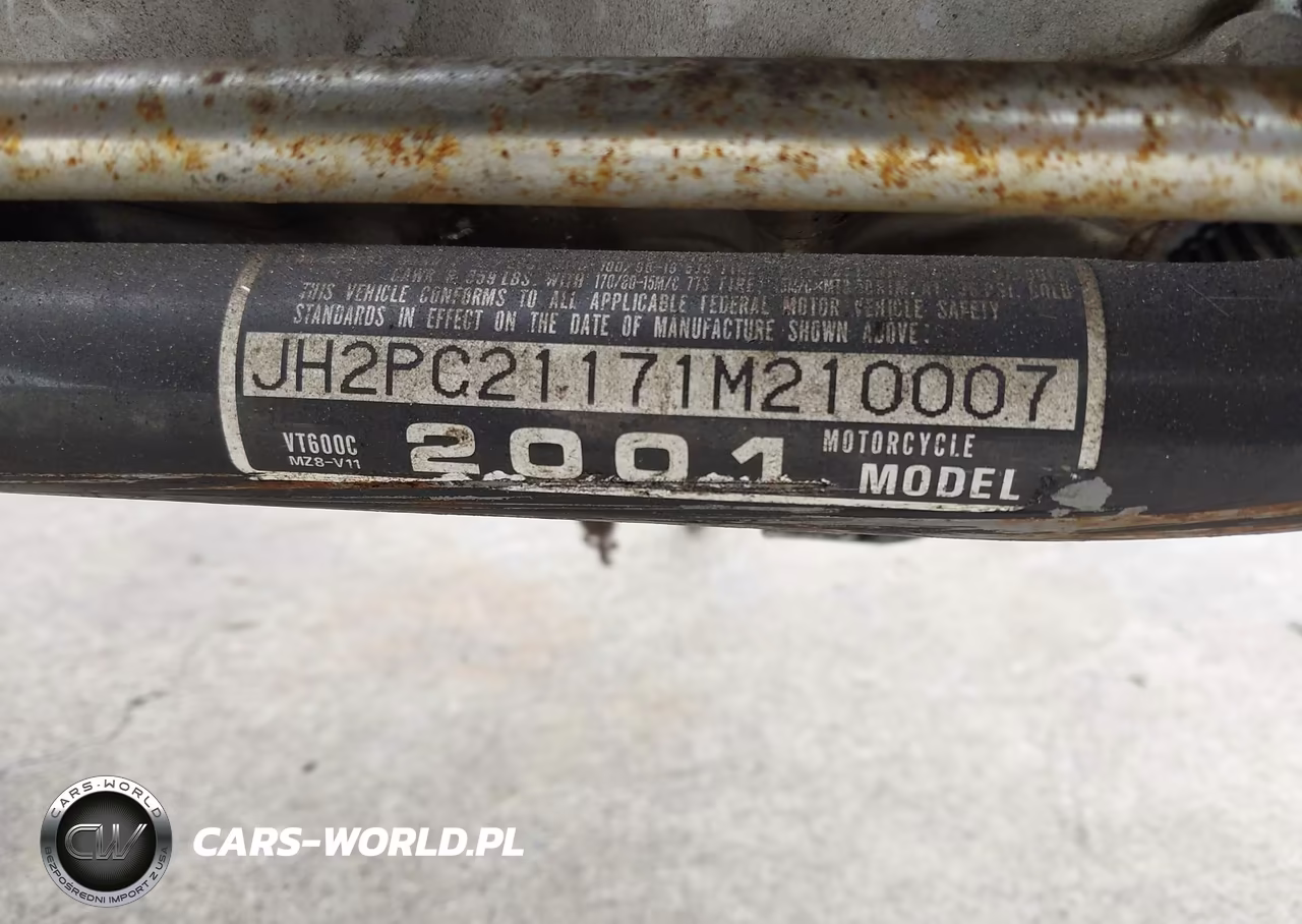 2001 Honda Vt600 C VIN:JH2PC21171M210007 - 10